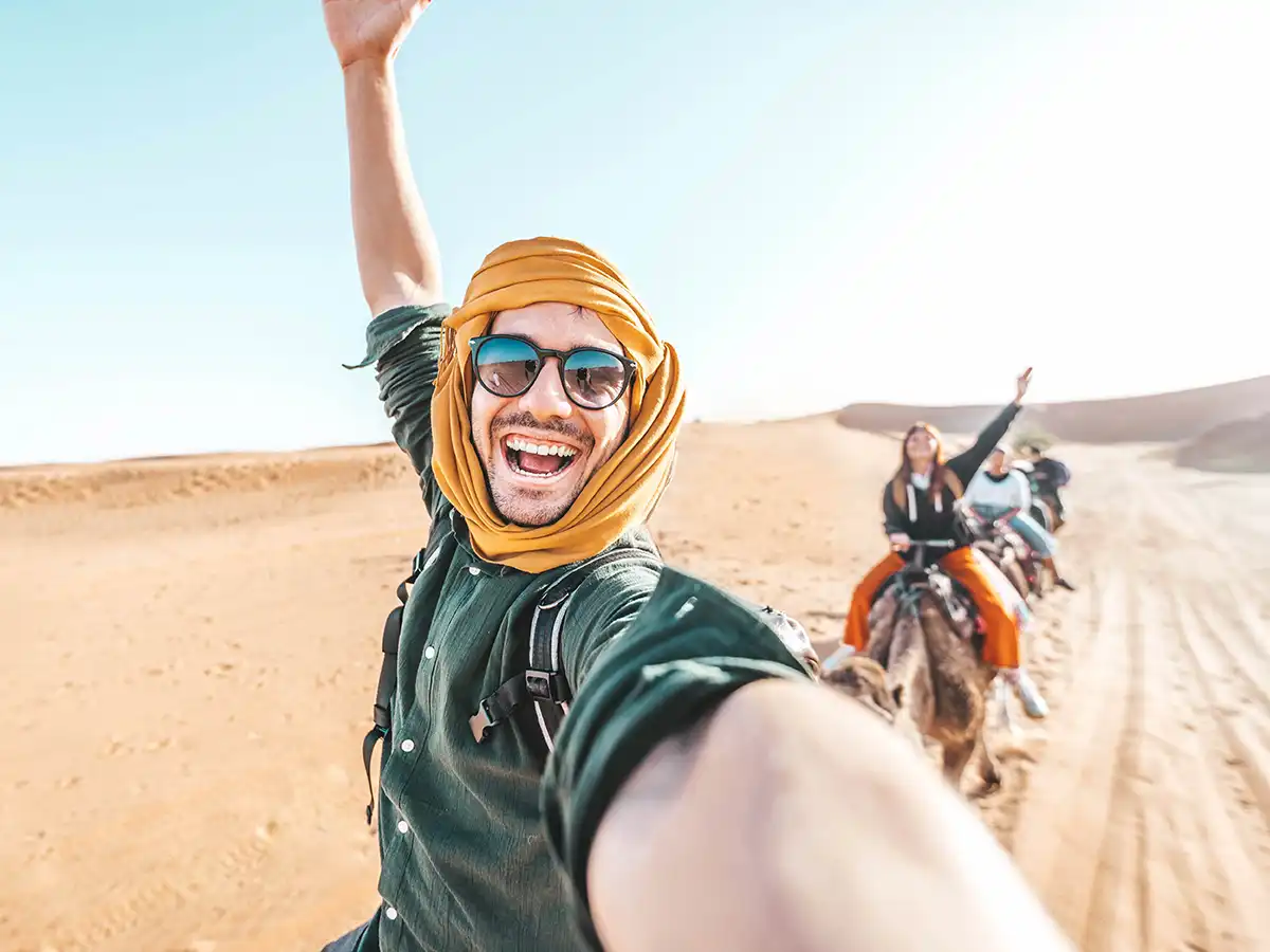 Private guide leading a cultural tour experience in Morocco