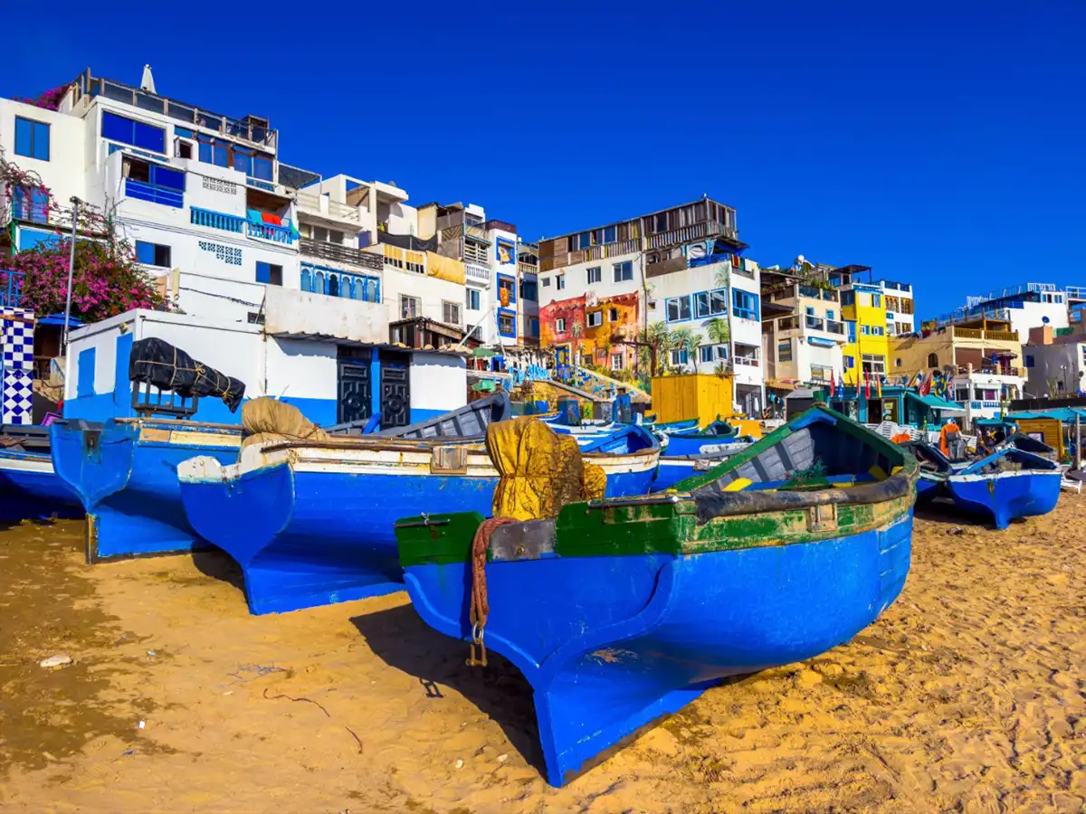 Taghazout beach Agadir Morocco surf village
