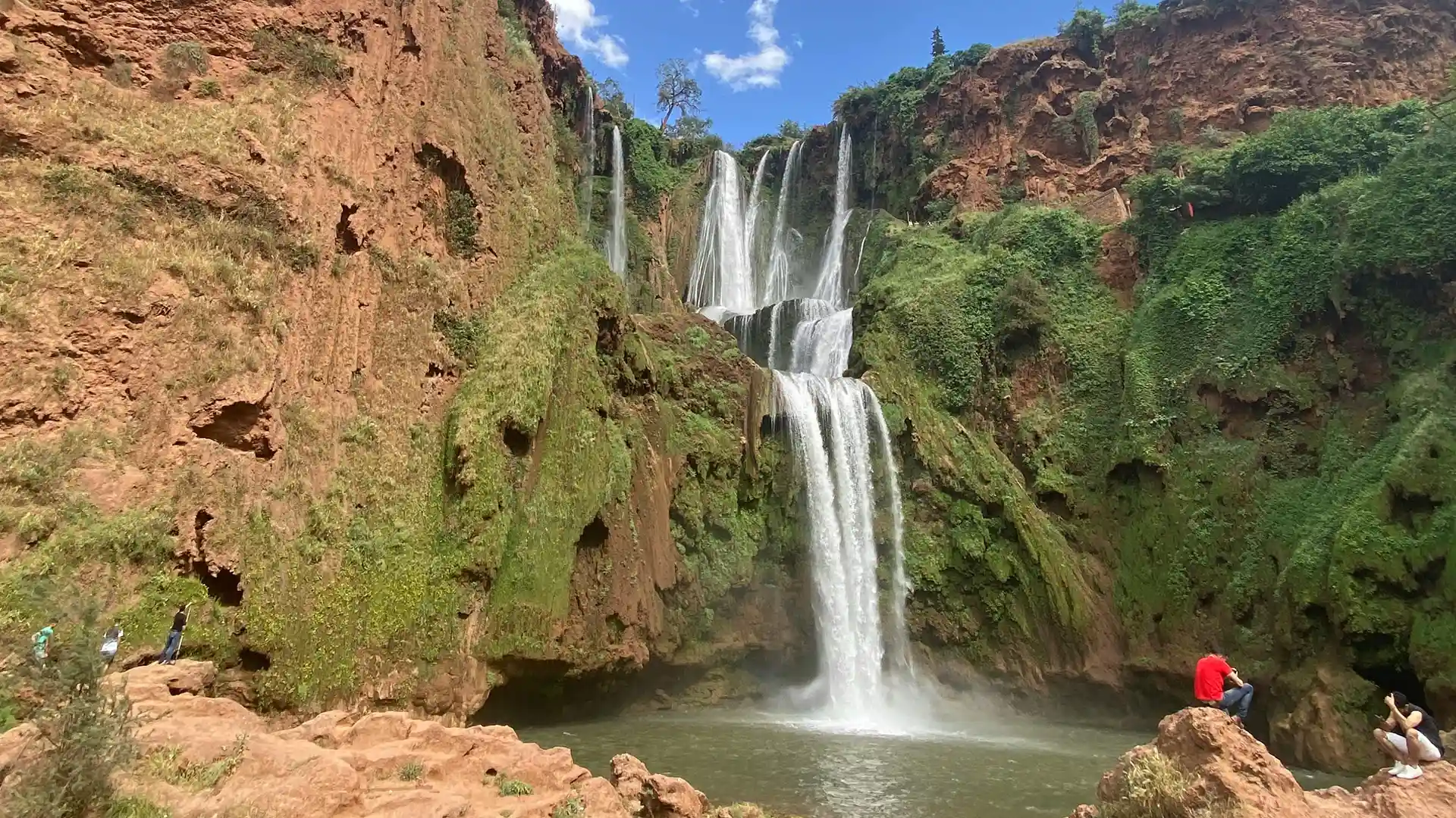 Azilal Morocco Ouzoud waterfalls in the Atlas Mountains with natural landscapes