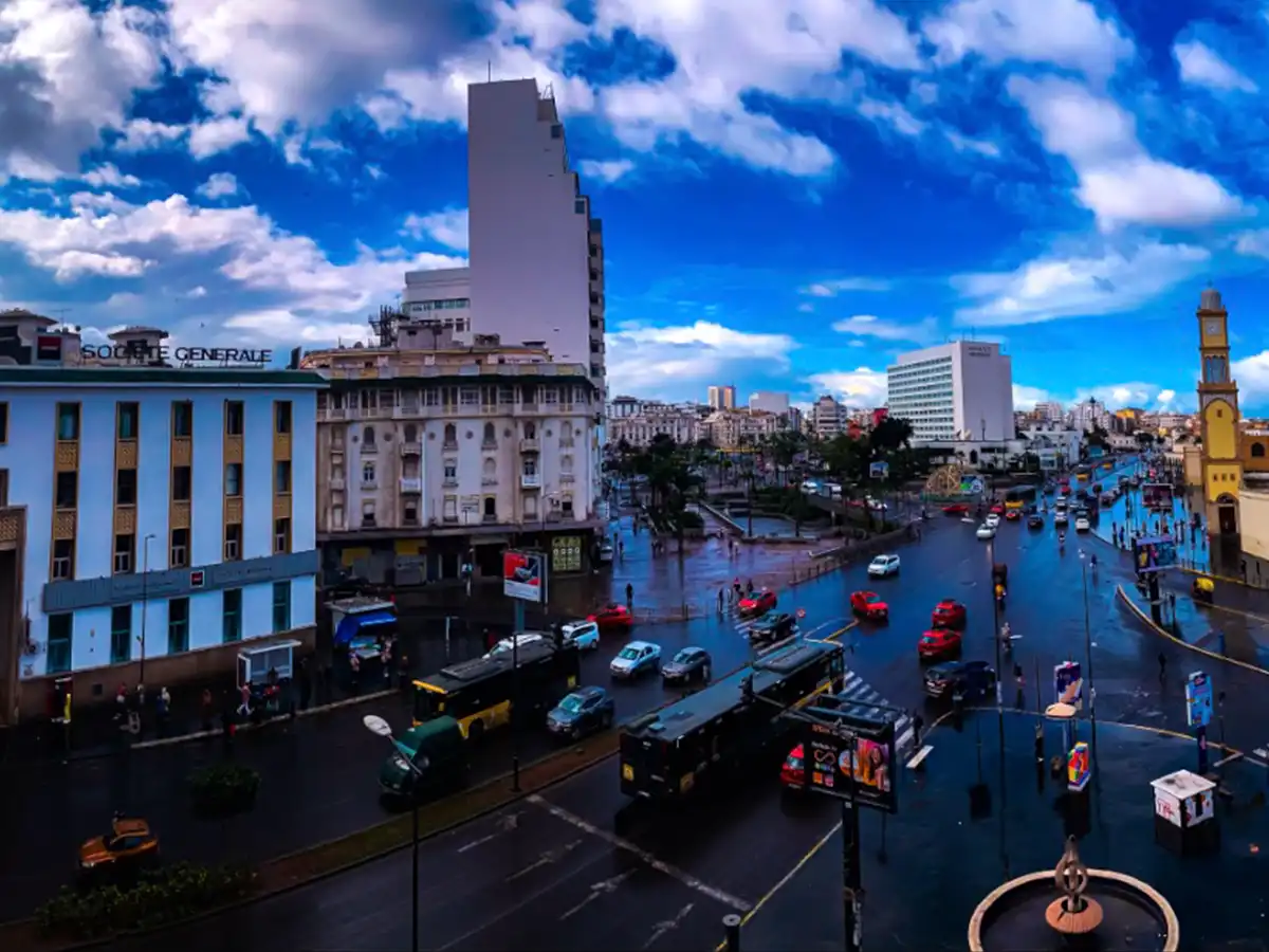 Casablanca city center Morocco modern architecture