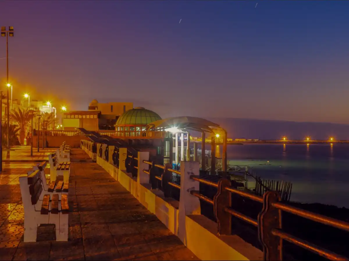 Dakhla beach at night Morocco Atlantic coast