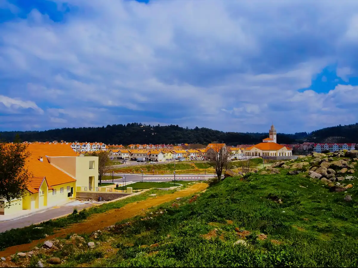 Ifrane Morocco alpine style city center with European architecture