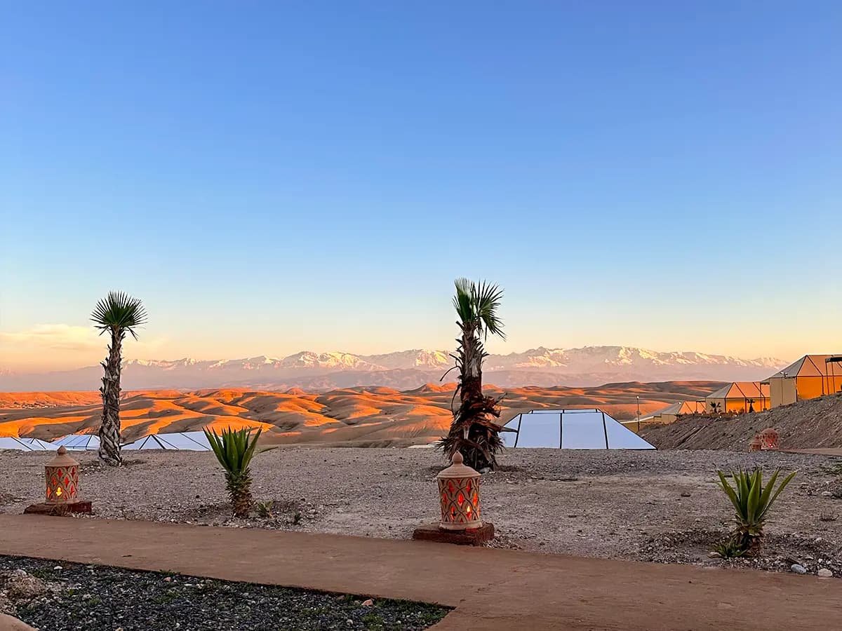 Agafay desert near Marrakesh