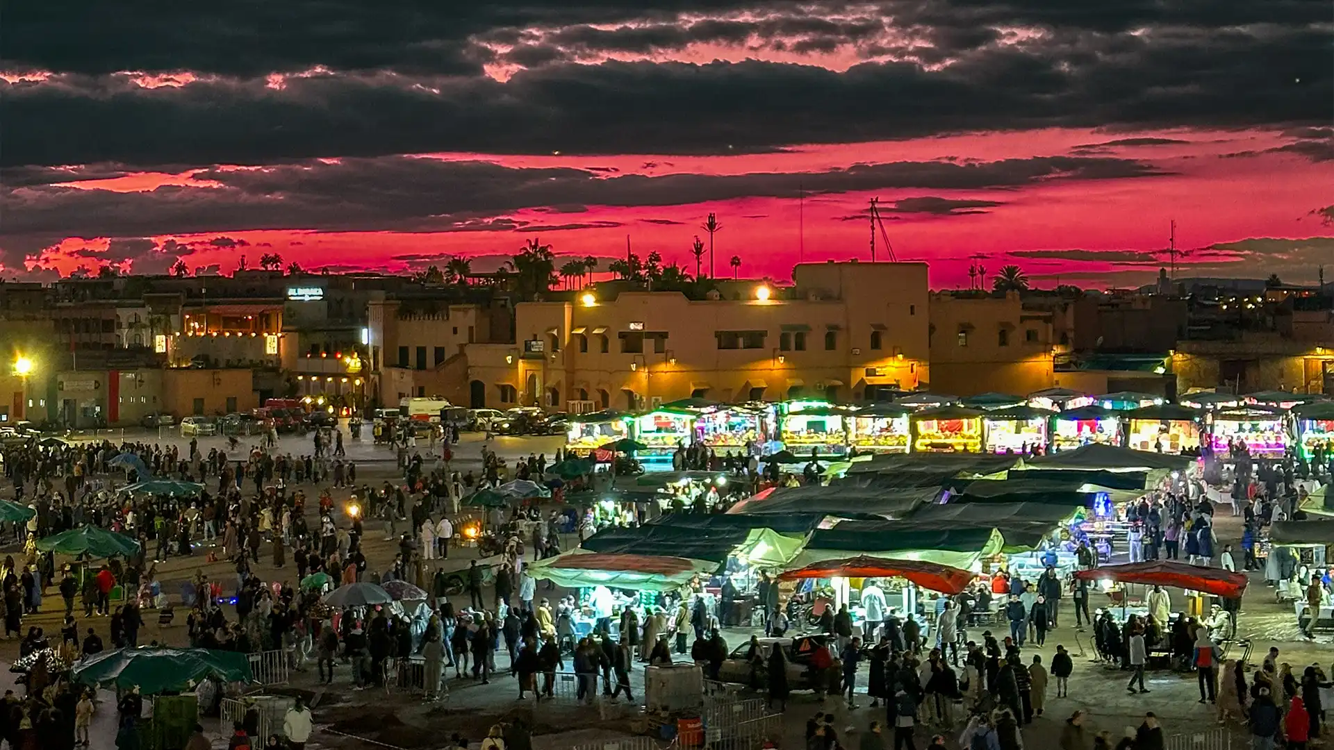Marrakesh city view in Morocco