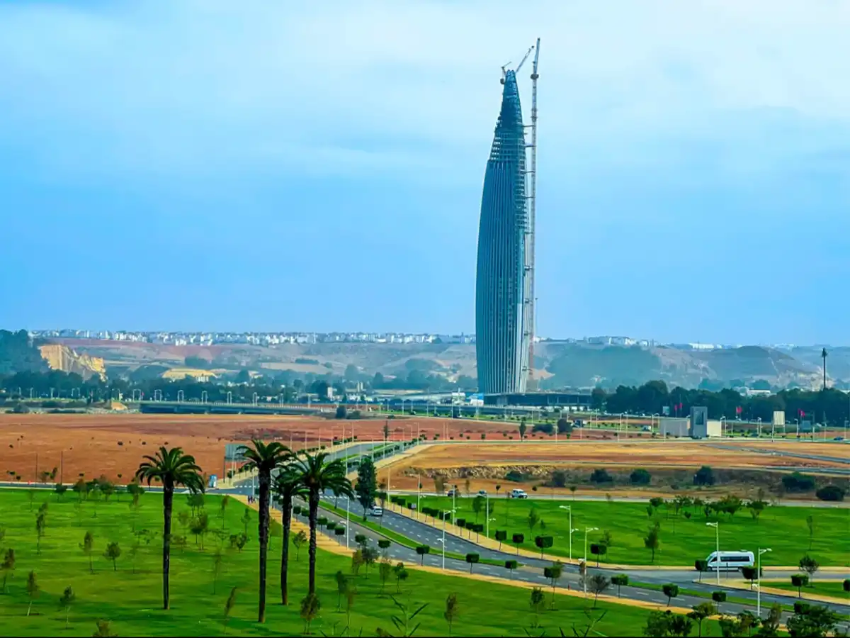Mohammed VI Tower in Rabat Morocco modern skyline landmark