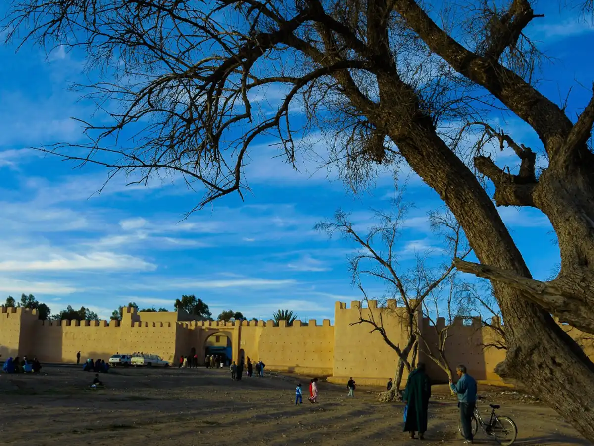 Taroudant medina gate Morocco local life and traditional entrance