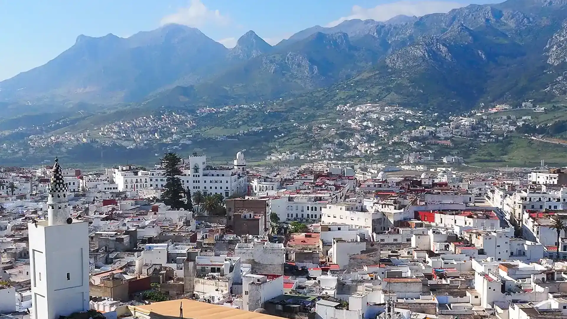 Tetouan Morocco white medina and Andalusian architecture