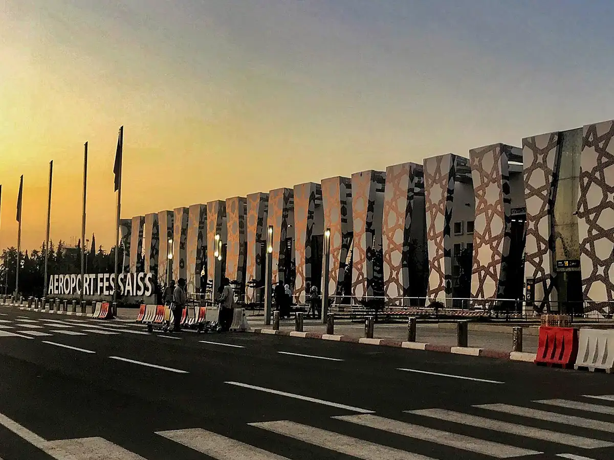 Fez Saiss Airport terminal in Morocco