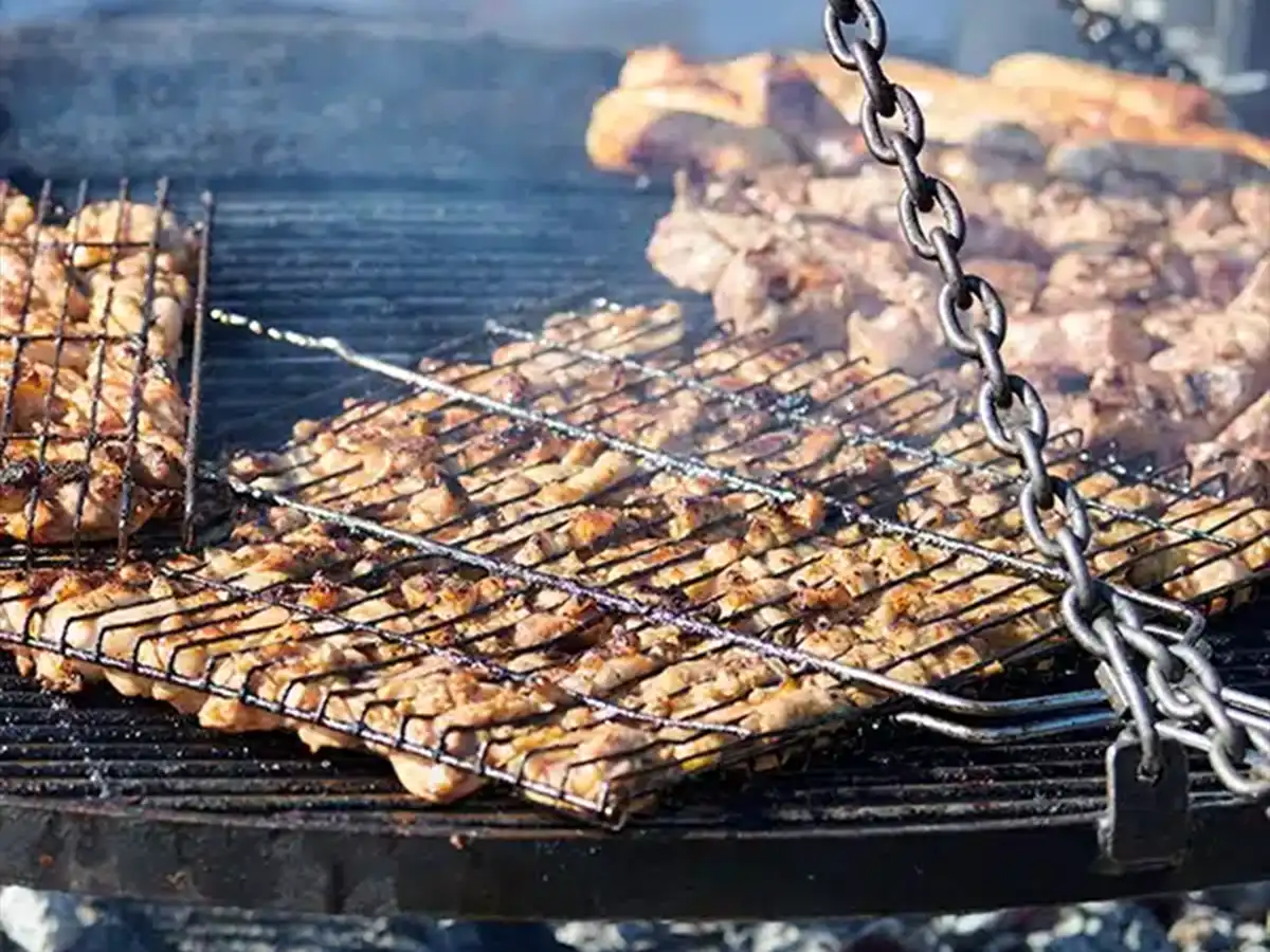 Traditional Moroccan mechoui roasted lamb