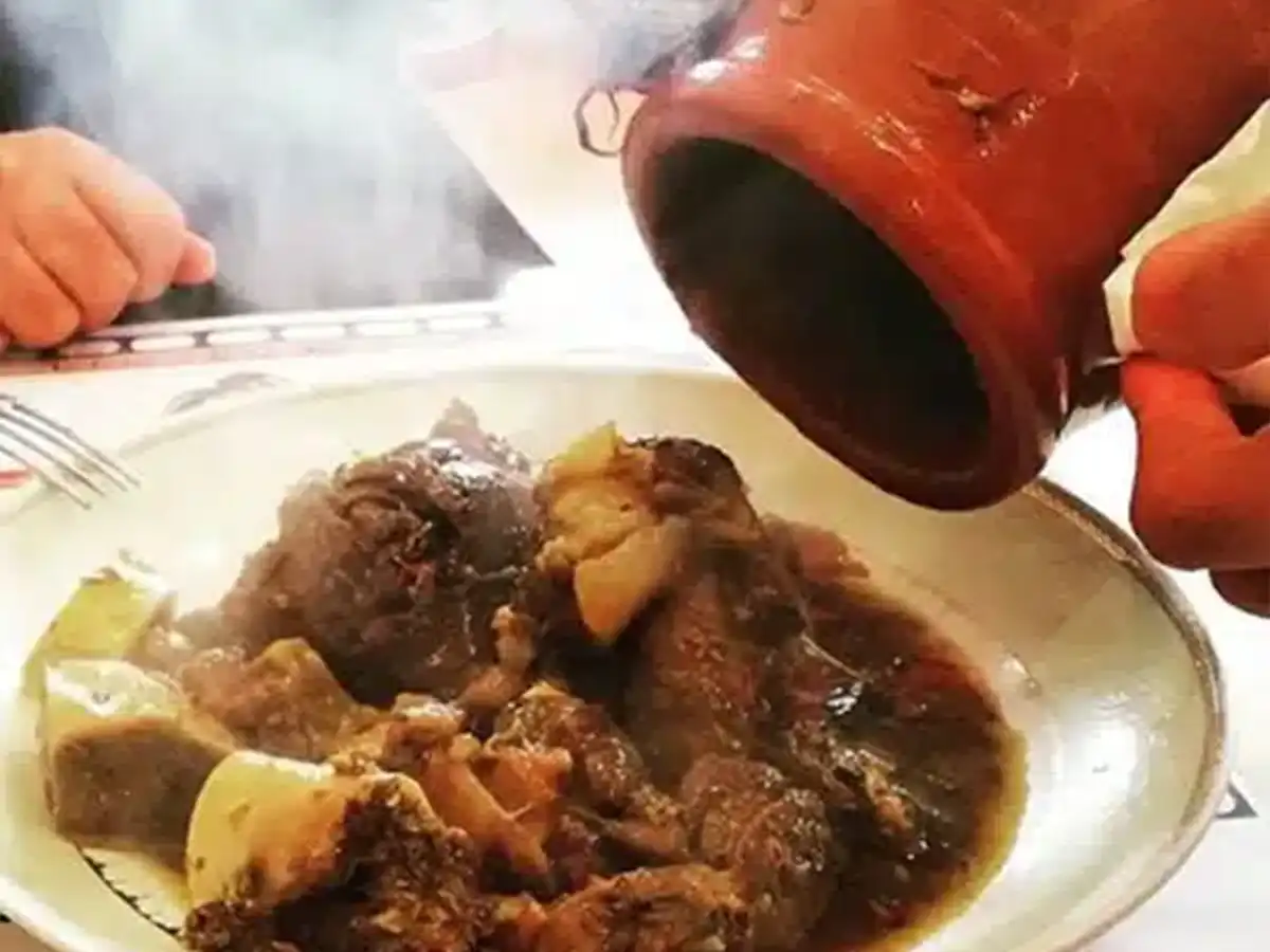 Traditional Moroccan tanjia dish from Marrakech