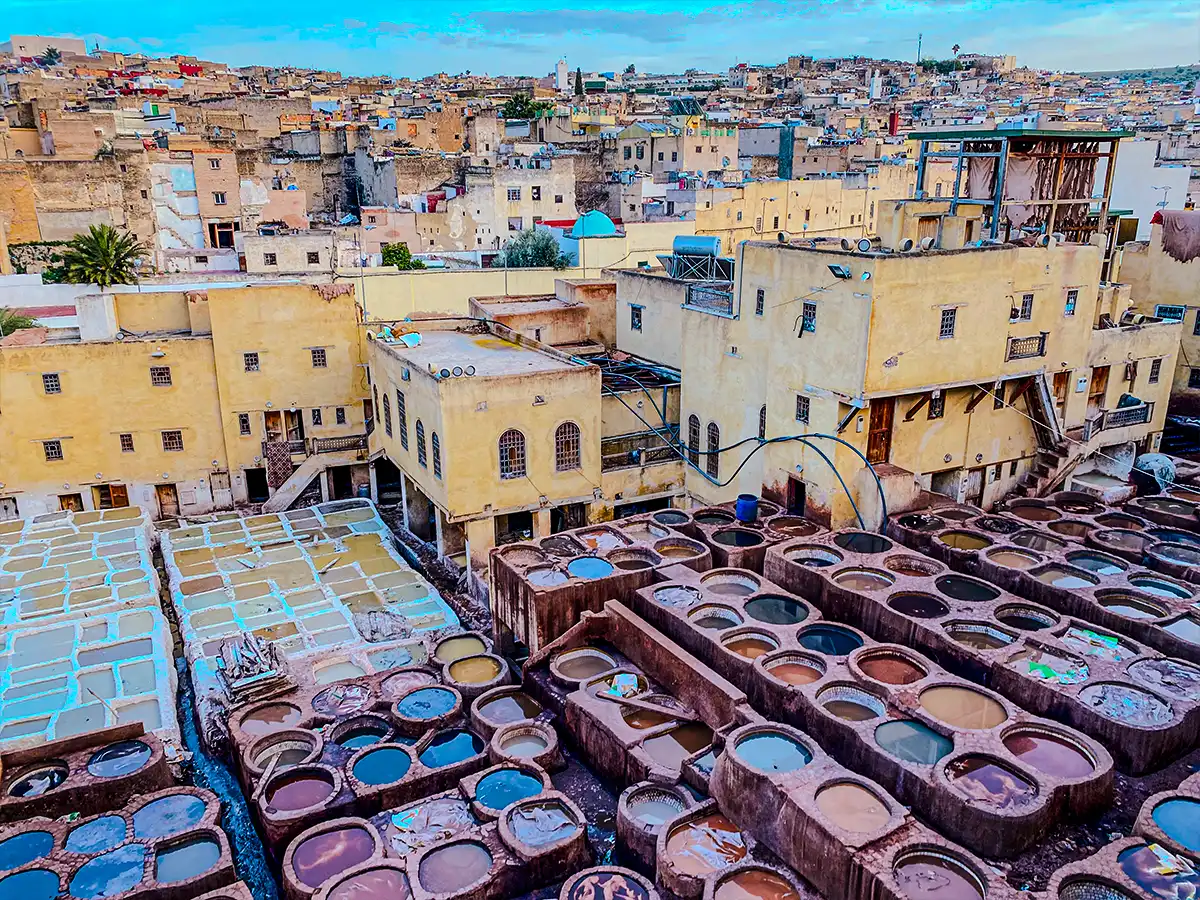 Historic medina streets in Morocco