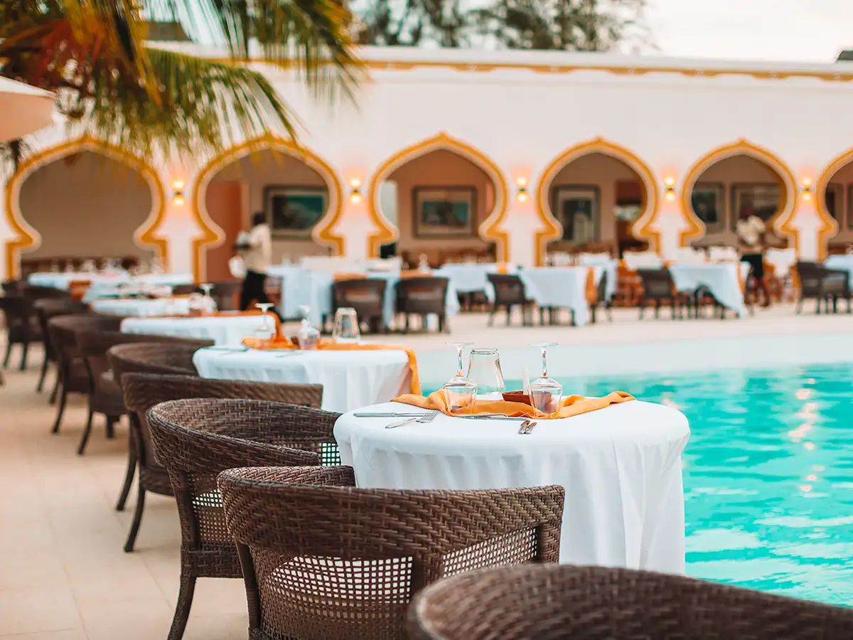 Modern hotel accommodation in Morocco