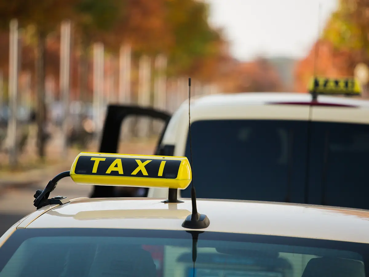 Petit taxi in Morocco city