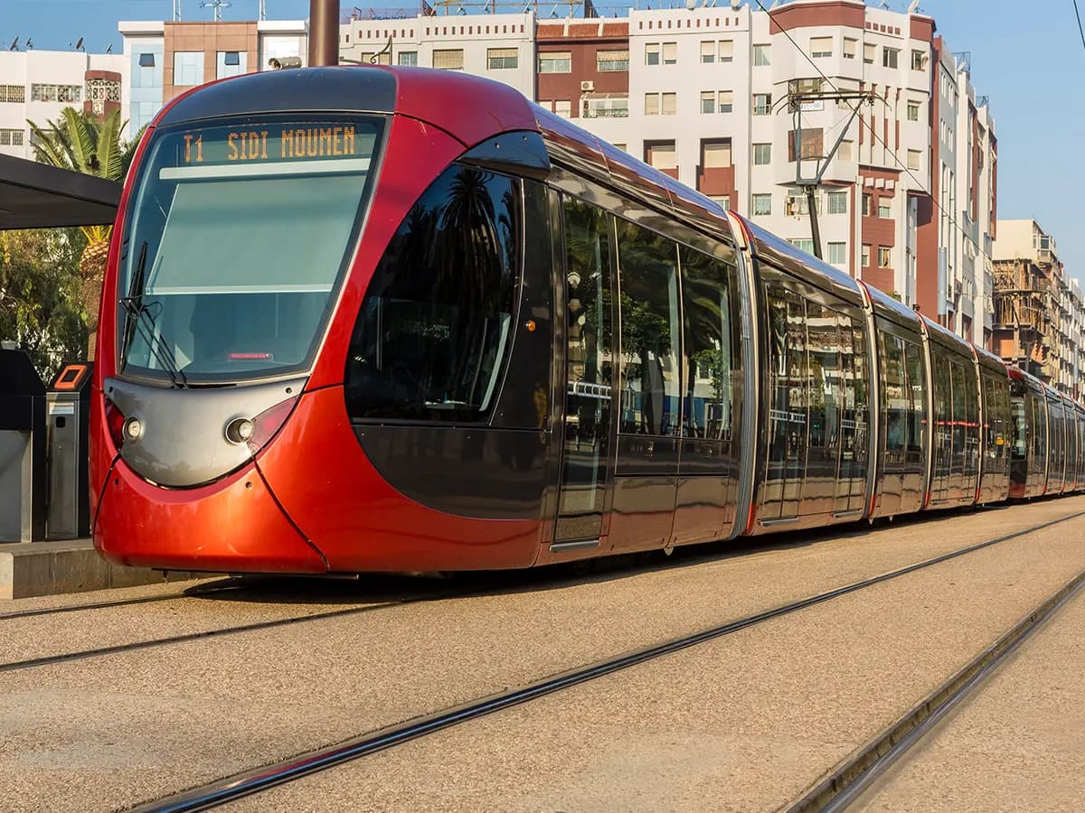 Tramway in Casablanca Morocco